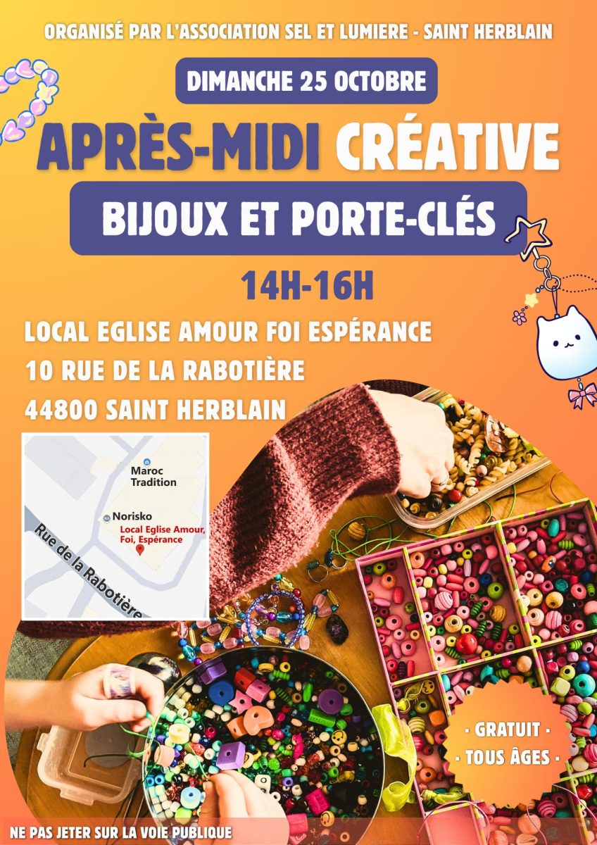 AFE; Amour Foi Espérance; bricolage; après-midi créatif